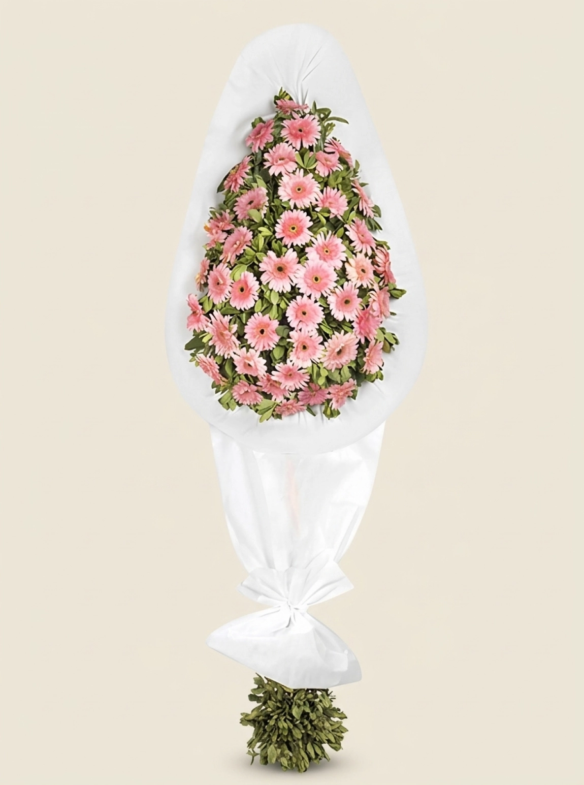 Soft Pembe Çiçekli Çelenk